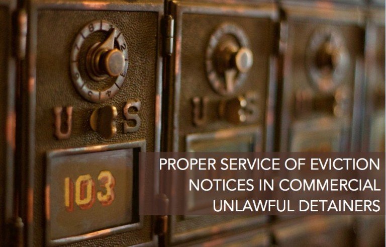 Commercial Unlawful Detainer Eviction Notice California
