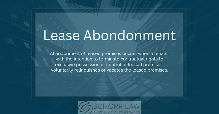 Abandonment of lease 