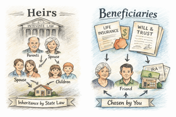 Heir vs Beneficiary in California: Key Legal Differences Explained