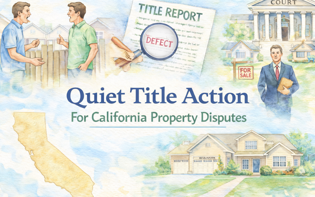 When a California Property Dispute Becomes a Title Problem?