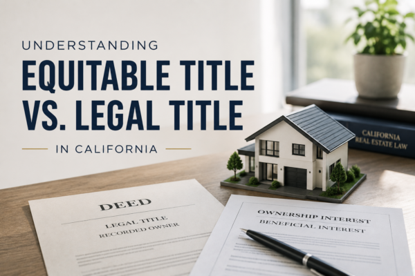 Equitable Title vs. Legal Title in California: Key Differences Explained